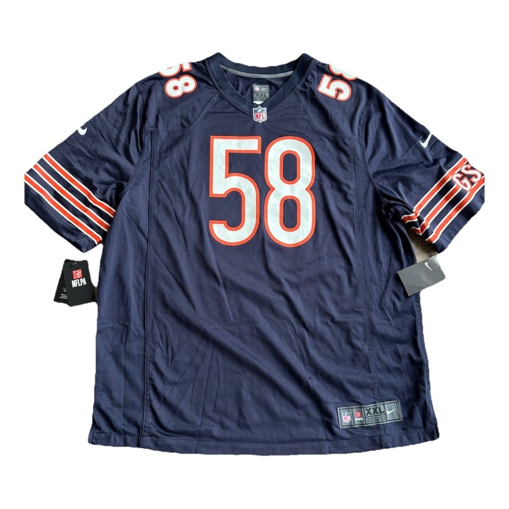 NWT Nike On Field Football NFL jersey Chicago Bears #58 Roquan Smith $160 XXL